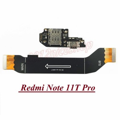 OEM Charging Port Mic Jack Sim Board Motherboard Cable For MI Redmi Note 11T Pro