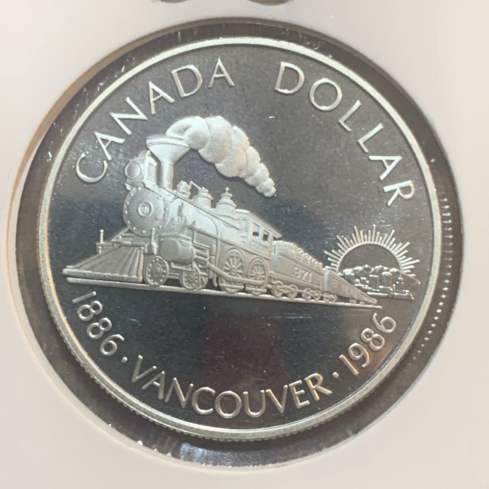 1986 Canada Vancouver 100th Anniversary Proof Silver Dollar. FREE SHIPPING - Image 2 of 2