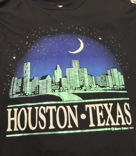 Vintage Texas T Shirt Houston 1997 Astros Oilers Texans DJ Screw 90s Hip Hop image 2