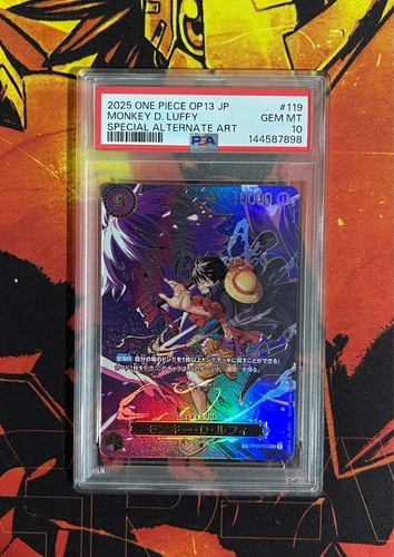 One Piece JPN OP13 - Monkey D. Luffy SP OP09-119 PSA 10