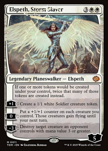 x1 Elspeth, Storm Slayer M MTG Tarkir: Dragonstorm M/NM, English