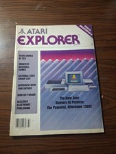 Atari Explorer Magazine April/May 1985 130XE Greatest Baseball Games Printer