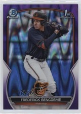 2023 Bowman Chrome Prospects Purple RayWave Refractor Frederick Bencosme 0c3e