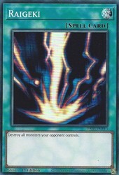 Raigeki (Super Rare) RA05-EN110 Rarity Collection 5 1st Edition