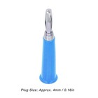 <!--F#f_0-->100x Horn Banana Plug Welded Banana Plugs Connector For Truck Batteries 4mm Blue<!--F/-->