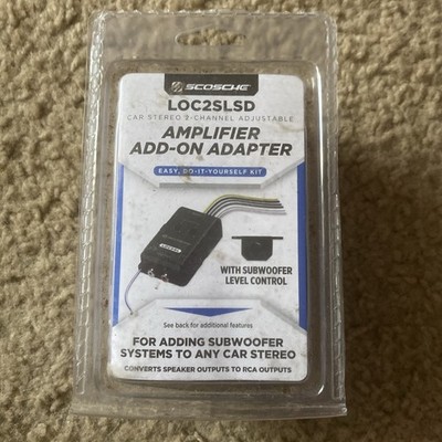 Scosche LOC2SLD Line Output Converter Adjustable Amplifier Add on Module for Car