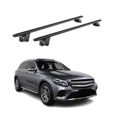 Dachtr&auml;ger Grundt&auml;ger f&uuml;r Mercedes GLC X253 2015-2022 100kg Alu Schwarz 2x ABE