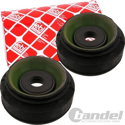 2 FEBI FEDERBEINLAGER DOMLAGER VORNE für AUDI 80 90 B2 B3 B4 VW PASSAT SANTANA