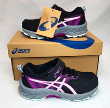 ASICS Pre Venture 9 PS Kids Trail Running Shoes Black Purple 1014A277 US 1
