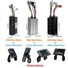 Ebike 36V/48V/72V 40A/60A/80A Controller w/Colour Display for 1000W-5000W Motor