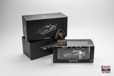 LCD Models 1:64 Huracan STO Silver/Yellow 2025 APAxpo Exclusive Toys