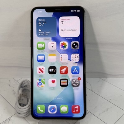 Apple iPhone 11 Pro Max 256GB Silver Unlocked Verizon AT&T T-Mobile A2161 #H924
