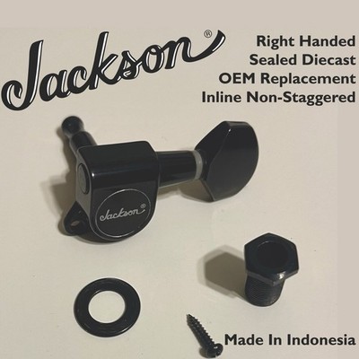 SINGLE Jackson Sealed Die-Cast Inline Non-staggered Tuner (RIGHT HANDED)