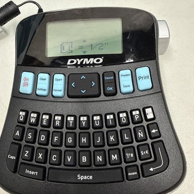 Dymo LabelManager 210D Label Maker Printer Black With Hard Case Tested Working