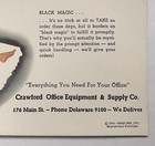 1943 - Famous "V" Girls by Varga, "Black Magic" pinup girl - ink blotter — photo 2