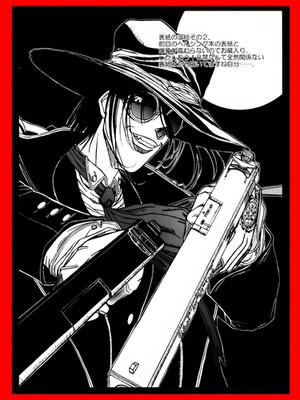 Anime Hellsing Alucard Manga High Quality Vinyl Sticker