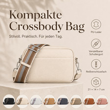 Damen Umhängetasche Crossbody Bag klein PU L...