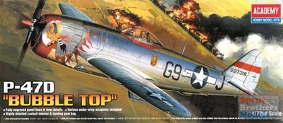 ACA12491 1:72 Academy P-47D Thunderbolt Bubbletop