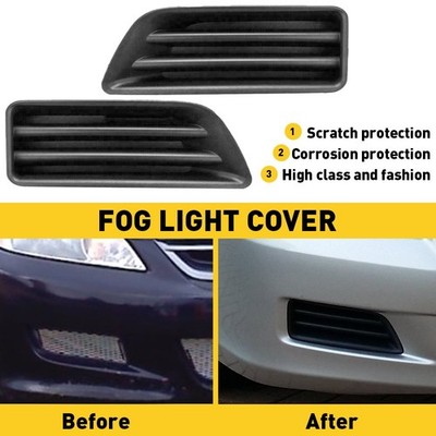Set of 2 For HONDA ACCORD 2006-2007 Fog Light Covers Driver &Passenger Side EAW