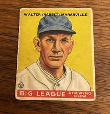 1933 Goudey #117 Rabbit Maranville HOF Boston Braves