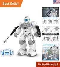 13-Inch Programmable Robot Toy - Remote Control  Interactive Music for Ages 6 