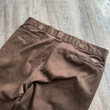True Vintage Workwear 70s 80s Dickies Chocolate Mechanic Pants 42x29 Baggy