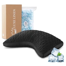 Side Sleeper Pillows for Adults, Adjustable Shredded Memory Foam Bed Pillows ...