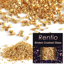 Broken Crushed Glass Glitter Shards 2-4Mm Irregular Small Metallic