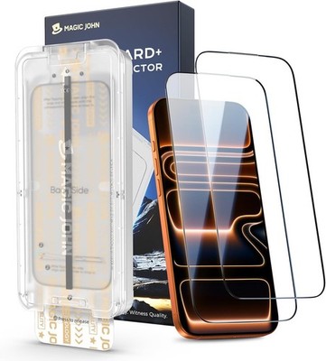 MAGIC JOHN 3rd Gen Upgraded for iPhone 17 Pro Max Screen Protector Clear 2Pack