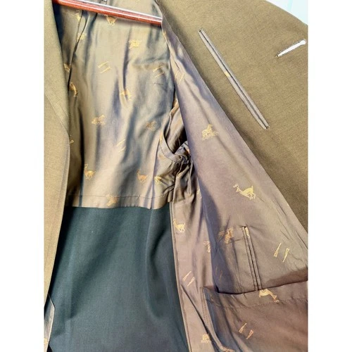 Hickey Freeman Mens Vintage Flight Coat Brown Hand Customized Raleighs Jacket image 4