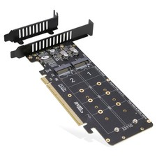 Quad PCIe NVMe Adapter Card, 4-Port M.2 NVMe Converter for 2U, PCIe 4.0 x16, SSD