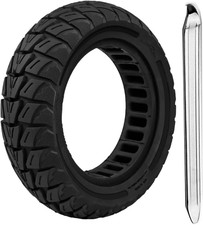 10x3 Electric Scooter Solid Wheels: 80/65-6 commuter Tubeless Tyre, 255x80 Repla