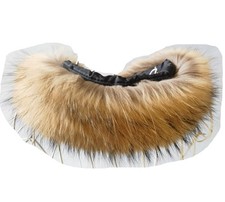 Real Raccoon Fur Collar Scarf Hood Trim - Unisex 60CM Warm Pelts