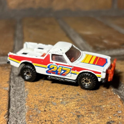 Vintage ✅ Matchbox 1977 Ruff Trek Gold Red off Road Racer Race Car Pickup Truck