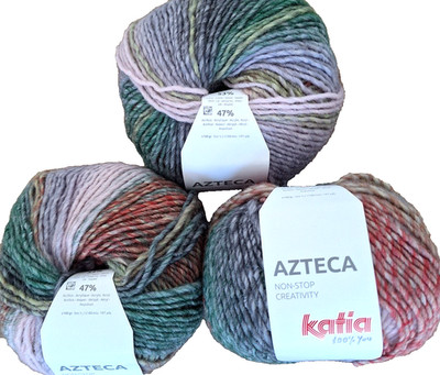 (kg/70 ) SOPO! REST! AZTECA Fa.Katia F7881 3x100g Farbverlauf Multicolor weich