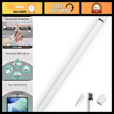 USB-C Pencil for iPad 2018-2026, All-Metal Design, Bluetooth Shortcut Button