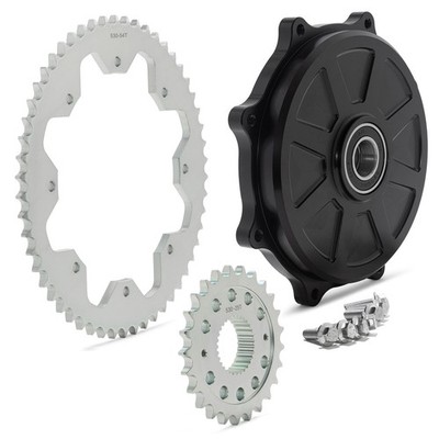 25T 54T Zahnrad Kettenrad Konversion für Harley Touring FLH FTR Twin Cam 09-24