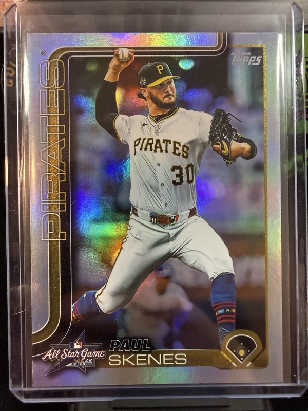 Paul Skenes (4) Card Lot - 1 Base Rookie, 3 Non Rookie but Inserts. All Topps.