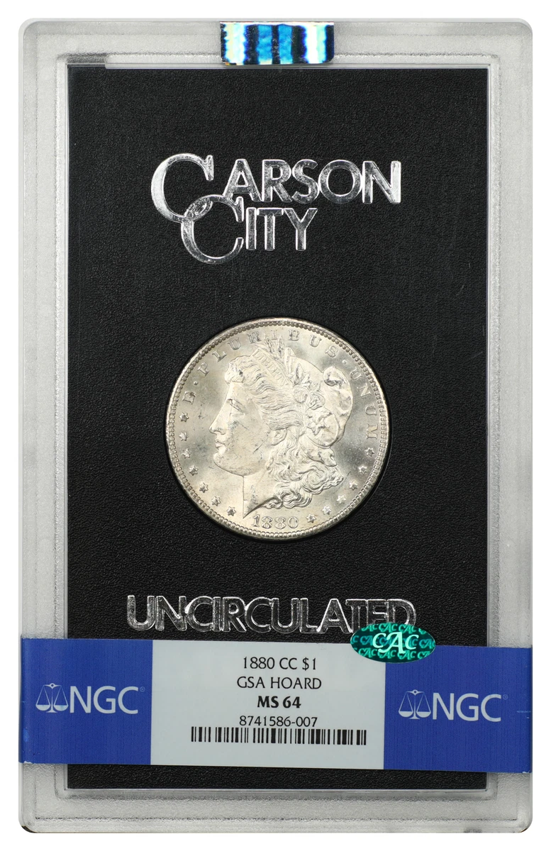 Carson City Grade MS 64 1880 Year Morgan US Dollars (1878-1921