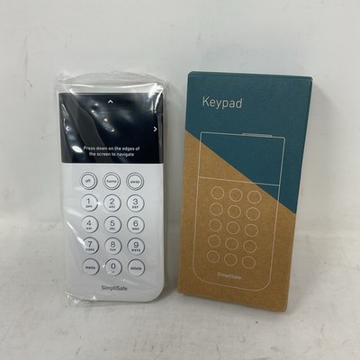 SimpliSafe SSKP3-W Keypad White Wireless Touch-to-Wake Home Security GEN 3