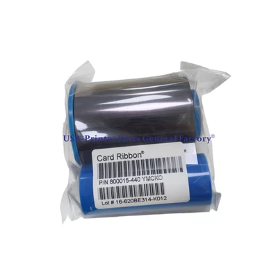 800015-440 New Color Ribbon YMCKO For Zebra P330i P430i Printer-200 Prints - Image 1 of 4