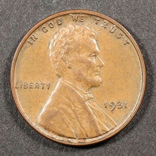 1931 (P) Lincoln Wheat Cent Extra Fine Penny ... XF