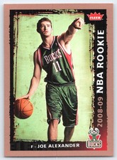 2008-09 Fleer #208 Joe Alexander Milwaukee Bucks