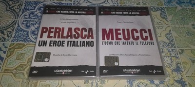 2 neue DVDs PERLASCA italienischer Held + MEUCCI der Mann erfindet Telefon Fiktion RAI