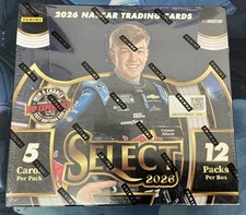 2026 PANINI SELECT NASCAR RACING FACTORY SEALED HOBBY BOX NWT 12 Packs! VIP Win