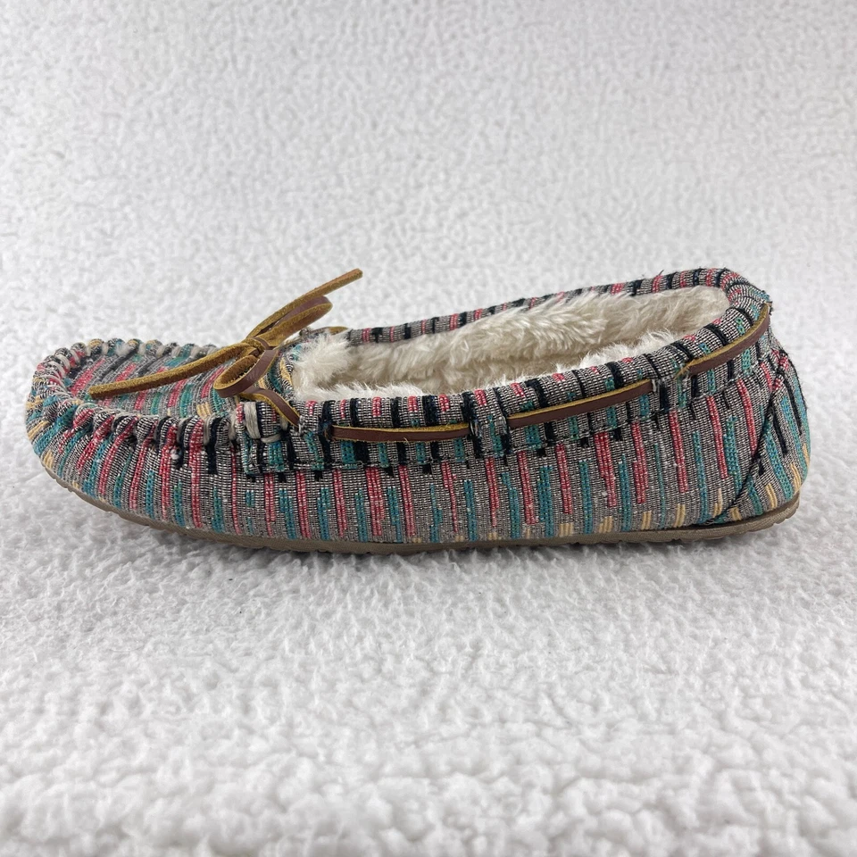 Zapato Zapatilla Minnetonka Rosa Trampero Mocacasín Mujer Sin Cordones Talla 8 Foto 2 de 4