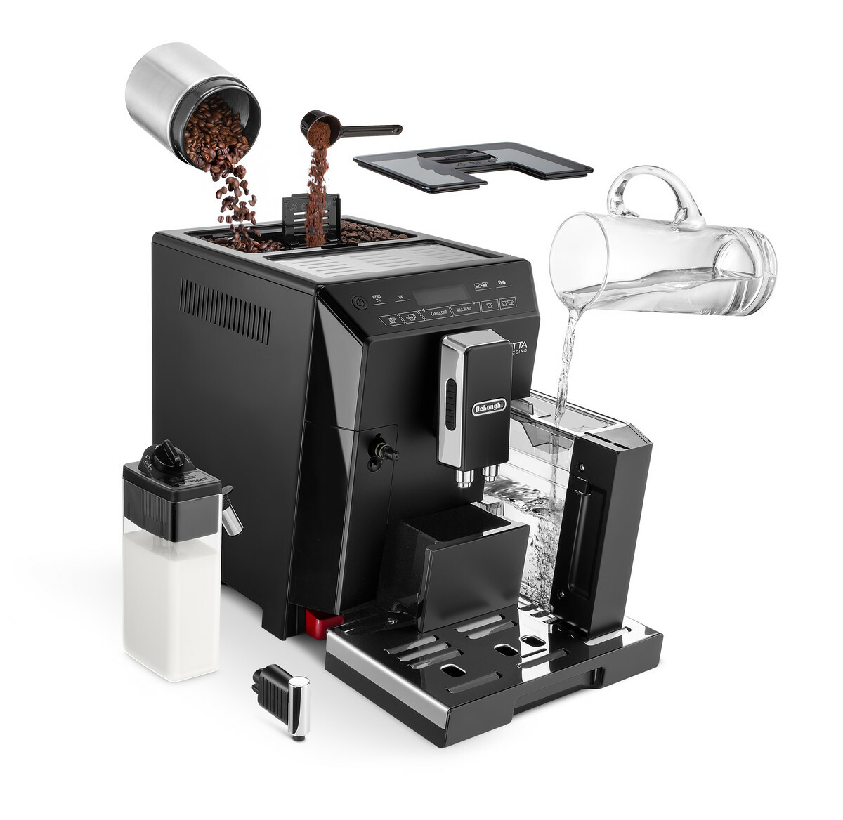 De'Longhi Bean to Cup Coffee Machine Eletta Cappuccino ECAM44.660.B Refurbished eBay