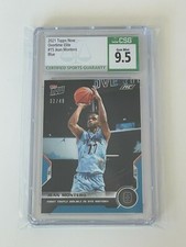2021 Topps Now OTE Overtime Elite JEAN MONTERO Blue Parallel CSG 9.5 RC Knicks #