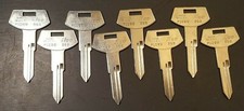 Lot of 8 Vtg Ilco P1099 B68 Keys Uncut Blanks Made in USA