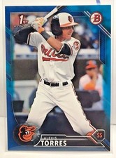 Alexis Torres 2016 Bowman Draft Prospect BLUE Paper #d 6/150 - BALTIMORE ORIOLES